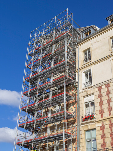 Restoration with scaffold